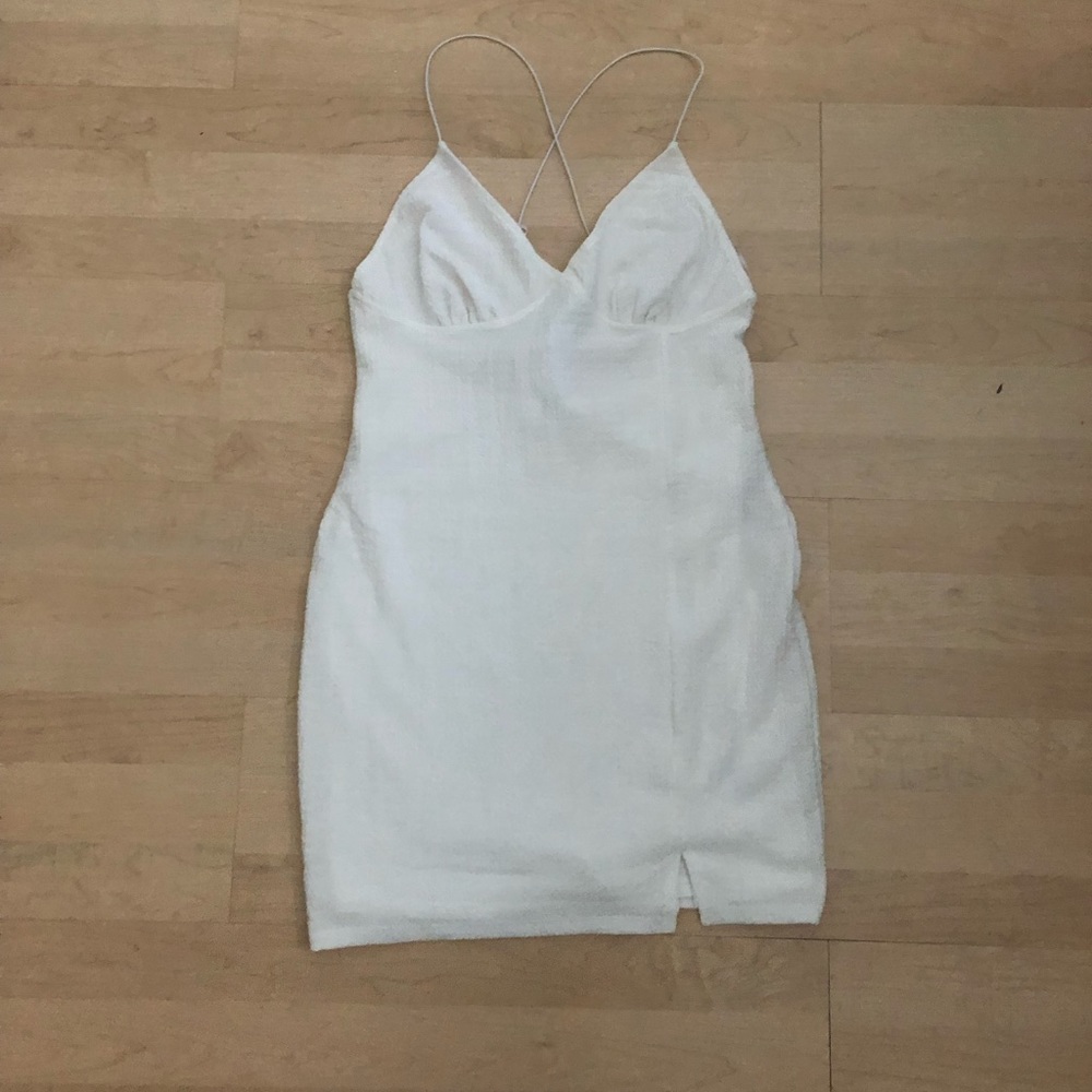 H&M White mini dress